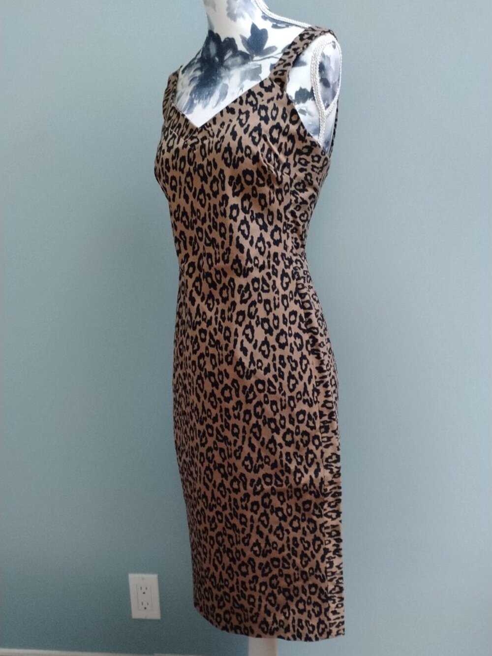 Leopard Print Sheath Sundress, New